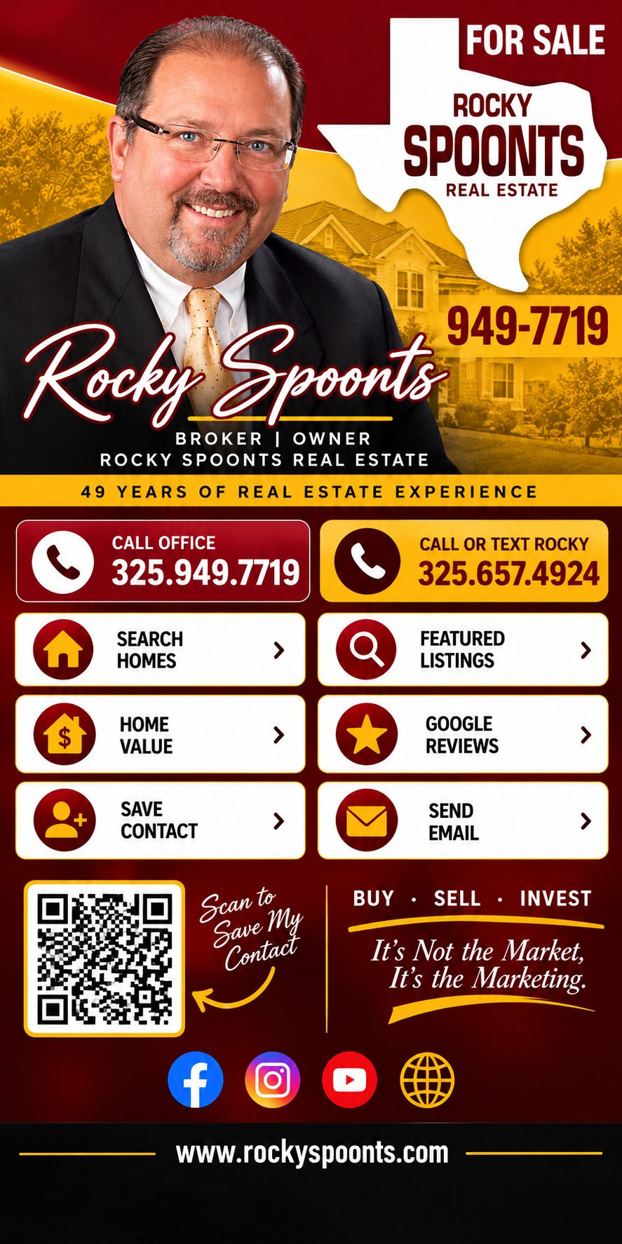 Rocky Spoonts Real Estate Digital Business Card